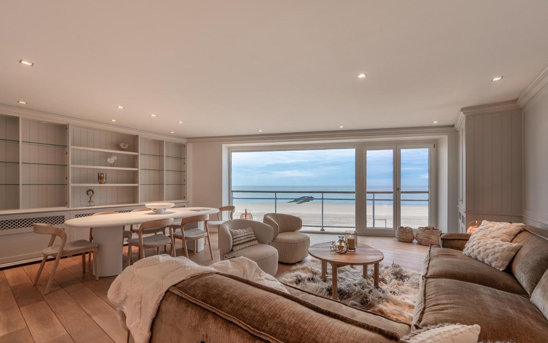 Appartementen Op De Zeedijk In Knokke Op De 3E En 4E Verdieping Van Logie Marie 外观 照片